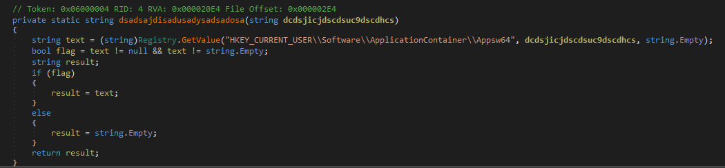 get c2 from registry