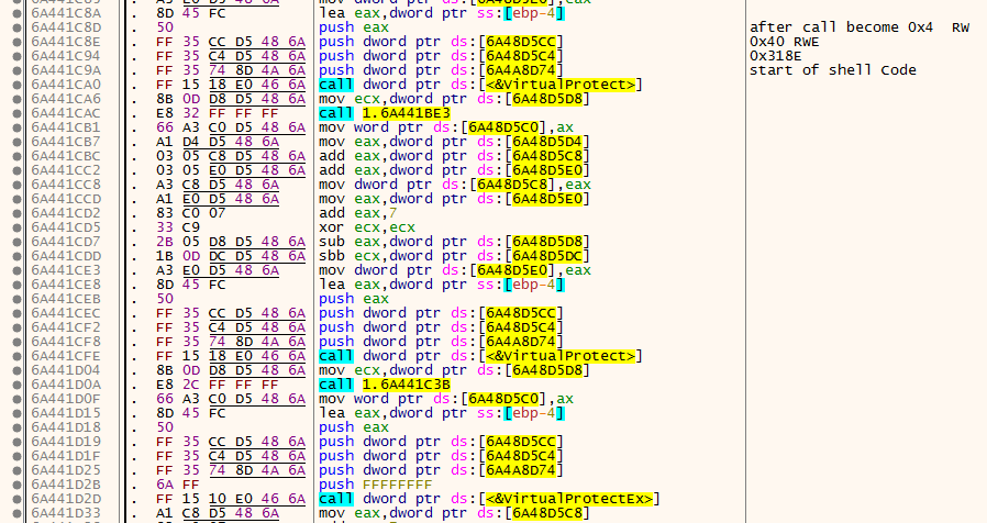 changeShellCodeProtection